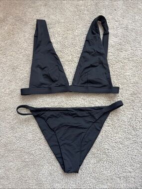 Black Bikini Top and Bottom